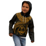 Guam Polynesian Personalised Hoodie - Guam Waves (Golden)