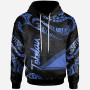 Tokelau Polynesian Hoodie - Poly Tattoo Blue Version