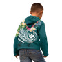 Wallis and Futuna Polynesian Hoodie - Summer Plumeria (Turquoise)