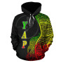 Yap Polynesian Hoodie Coconut Tree Reggae