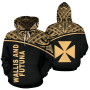 Wallis And Futuna Polynesian Hoodie Gold