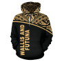 Wallis And Futuna Polynesian Hoodie Gold