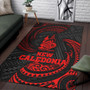 New Caledonia Polynesian Area Rug - Red Tribal Wave Polynesian 4