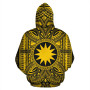 Nauru All Over Hoodie - Nauru Coat Of rms Polynesian Gold Black