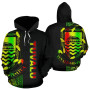 Tuvalu Polynesian Hoodie Line Reggae