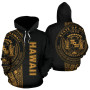 Polynesian Hawaii Hoodie - Yellow Line