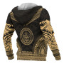 Palau Polynesian Chief Custom Personalised Hoodie - Gold Version