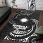 Marshall Islands Polynesian Area Rug - White Tribal Wave Polynesian 4