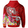 Tonga Hoodie - Turtle Plumeria (RED)