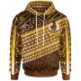 Vanuatu - Custom Personalised Hoodie - Polynesian Diagonal Pattern