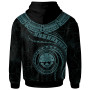 Federated States of Micronesia Polynesian Hoodie - FSM Waves (Turquoise)