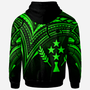 Kosrae State Hoodie - Green Color Cross Style