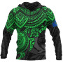 Pohnpei Polynesian Hoodie - Polynesian Green Turtle