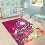 Fiji Area Rug - Turtle Plumeria (Pink) Polynesian 5