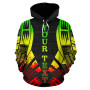 Yap All Over Custom Personalised Hoodie - Reggae Tattoo Style