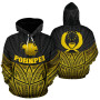 Pohnpei Polynesian Hoodie Gold Pride Map nd Seal