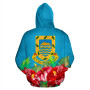 Tuvalu Polynesian Hoodie Flag Hibiscus