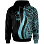 Yap Hoodie Turquoise - Tentacle Tribal Pattern