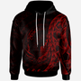 Yap Hoodie - Custom Personalised Polynesian Pattern Style Red Color