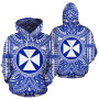 Wallis And Futuna All Over Hoodie - Wallis And Futuna Coat Of rms Polynesian Flag Color