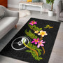 Yap Polynesian Area Rug - Plumeria Tribal Polynesian 1