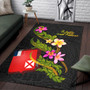 Wallis and Futuna Polynesian Area Rug - Plumeria Tribal Polynesian 3