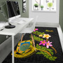 Tuvalu Polynesian Area Rug - Plumeria Tribal Polynesian 4