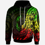 Solomon Islands Hoodie - Custom Personalised Polynesian Pattern Style Reggae Color