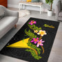 Tokelau Polynesian Area Rug - Plumeria Tribal Polynesian 1