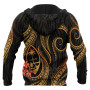 Guam Polynesian Hoodie - Gold Plumeria