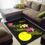 Palau Polynesian Area Rug - Plumeria Tribal Polynesian 2