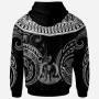 Vanuatu - Custom Personalised Hoodie - Serrated Pattern White Color