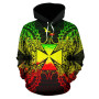 Wallis And Futuna Polynesian All Over Hoodie Map Reggae