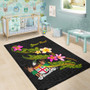 Fiji Polynesian Custom Personalised Area Rug - Plumeria Tribal Polynesian 5