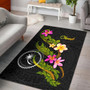 Chuuk Polynesian Area Rug - Plumeria Tribal Polynesian 1