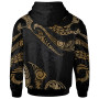 Hawaii Polynesian Custom Personalised Hoodie - Poly Tattoo Gold Version