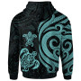 Wallis and Futuna Hoodie - Turquoise Tentacle Turtle