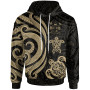 Fiji Polynesian Hoodie - Gold Tentacle Turtle Crest