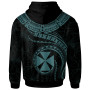 Wallis and Futuna Polynesian Hoodie - Wallis and Futuna Waves (Turquoise)