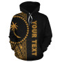 Chuuk Polynesian Personalised Custom Hoodie - Yellow Line