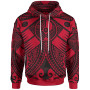 YAP Hoodie - Red Seal with Polynesian Tattoo