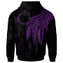 Cook Islands Hoodie - Polynesian Wings (Purple)