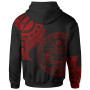 Marshall Custom Personalised Hoodie - Marshall Tatau Red Patterns