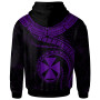 Wallis and Futuna Polynesian Hoodie - Wallis and Futuna Waves (Purple)