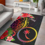 Chuuk State Area Rug - Tropical Hippie Style Polynesian 1