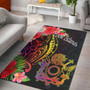 Cook Islands Area Rug - Tropical Hippie Style Polynesian 1