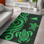 Tokelau Area Rug - Green Tentacle Turtle Polynesian 1