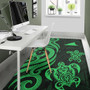 Tokelau Area Rug - Green Tentacle Turtle Polynesian 5