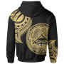 American Samoa Custom Personalised Hoodie - American Samoa Tatau Gold Patterns