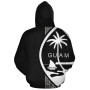 Guam Polynesian Personalised Custom Hoodie - White Line
